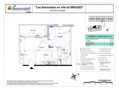 For rent Bruges 2 rooms 46 m2 Gironde (33520) photo 3