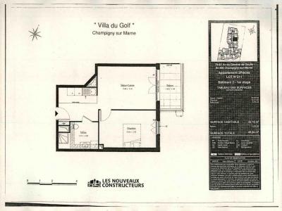 Annonce Location 2 pices Appartement Champigny-sur-marne 94