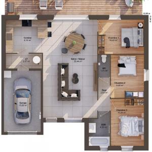 For sale Fresney-le-puceux 5 rooms 86 m2 Calvados (14680) photo 2