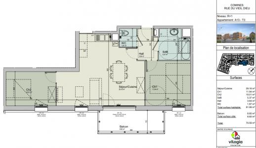 Annonce Vente 3 pices Appartement Comines 59