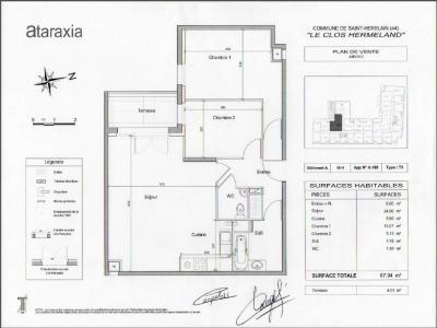 For rent Saint-herblain 3 rooms 67 m2 Loire atlantique (44800) photo 0