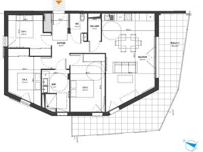 Acheter Appartement 85 m2 Millau