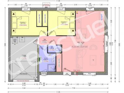 For sale Vannes 3 rooms 59 m2 Morbihan (56000) photo 3