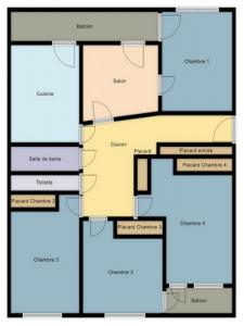 For rent Courbevoie 5 rooms 17 m2 Hauts de Seine (92400) photo 4