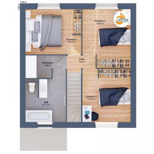 For sale Nivillac 5 rooms 80 m2 Morbihan (56130) photo 3