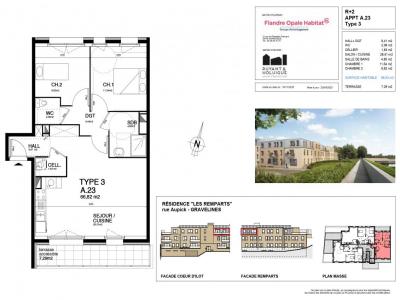 For rent Gravelines 3 rooms 66 m2 Nord (59820) photo 0