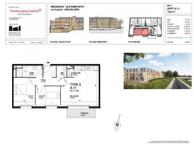 For rent Gravelines 3 rooms 61 m2 Nord (59820) photo 0