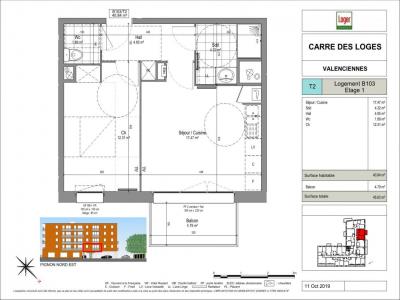 For rent Valenciennes 2 rooms 40 m2 Nord (59300) photo 2