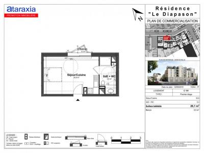 Louer Appartement 26 m2 Tours