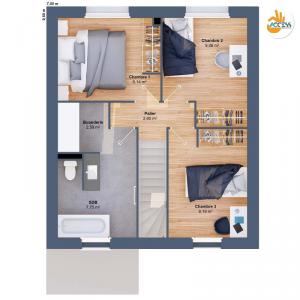 For sale Courcon 5 rooms 73 m2 Charente maritime (17170) photo 3