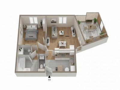 For sale Beziers 2 rooms 50 m2 Herault (34500) photo 1