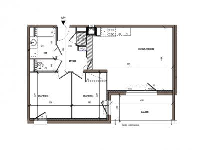 For sale Beziers 3 rooms 61 m2 Herault (34500) photo 1