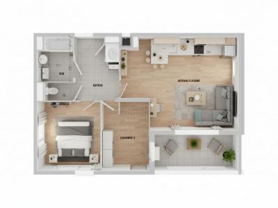 For sale Beziers 3 rooms 61 m2 Herault (34500) photo 2