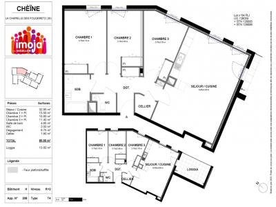 Annonce Location 4 pices Appartement Chapelle-des-fougeretz 35