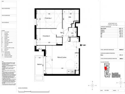 For rent Melun 3 rooms 58 m2 Seine et marne (77000) photo 2