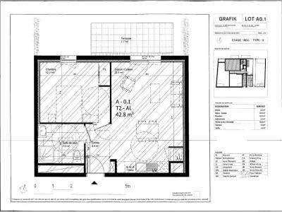 Louer Appartement 42 m2 Capinghem