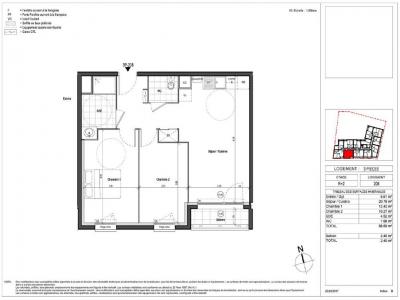 For rent Chartres 3 rooms 56 m2 Eure et loir (28000) photo 1