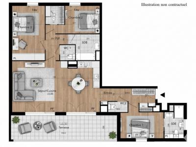 Acheter Appartement 92 m2 Beziers