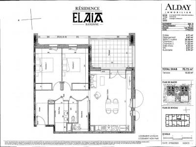 For rent Bayonne 3 rooms 70 m2 Pyrenees atlantiques (64100) photo 2