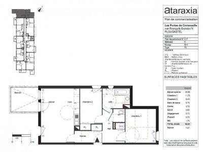 For rent Plougastel-daoulas 3 rooms 62 m2 Finistere (29470) photo 3