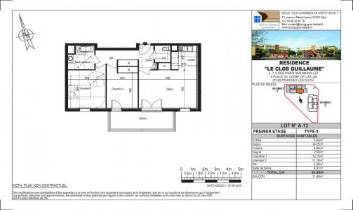 For rent Perrigny-les-dijon 3 rooms 63 m2 Cote d'or (21160) photo 3