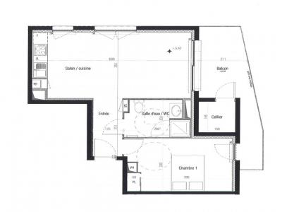 For rent Nantes 2 rooms 44 m2 Loire atlantique (44300) photo 0