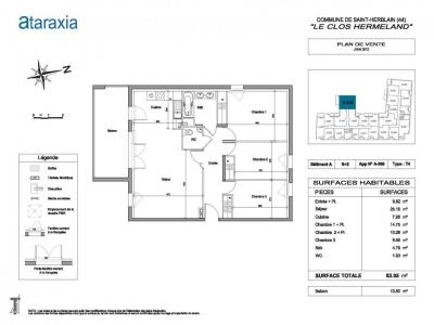 Louer Appartement 83 m2 Saint-herblain