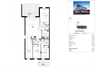 Annonce Vente 4 pices Appartement Beziers 34