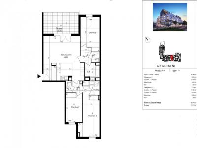 Annonce Vente 4 pices Appartement Beziers 34