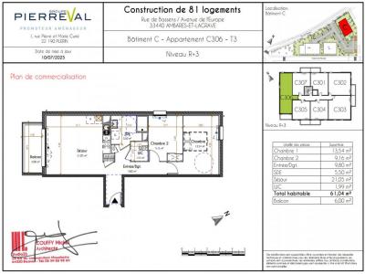 Louer Appartement 60 m2 Ambares-et-lagrave
