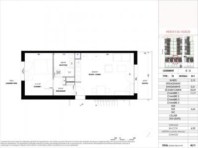 Annonce Location 2 pices Appartement Bezannes 51