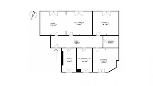 Annonce Vente 3 pices Appartement Courbevoie 92