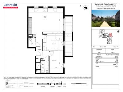 Louer Appartement Tours 784 euros