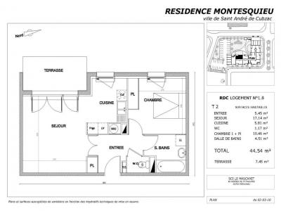 For rent Saint-andre-de-cubzac 2 rooms 44 m2 Gironde (33240) photo 2