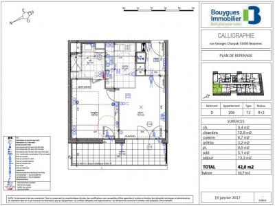 For rent Bezannes 2 rooms 42 m2 Marne (51430) photo 1
