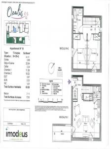 Louer Appartement 63 m2 Saint-herblain