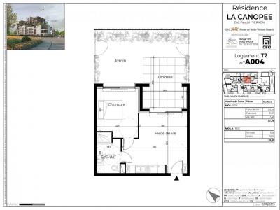 Louer Appartement 37 m2 Vernon