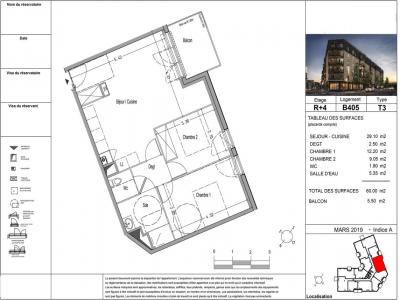 Louer Appartement 60 m2 Cenon