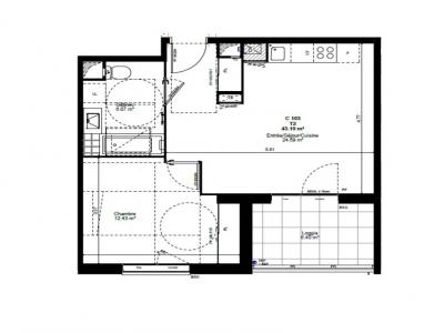 For rent Albertville 2 rooms 43 m2 Savoie (73200) photo 0