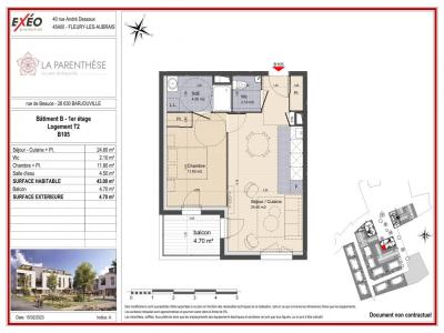 Annonce Location 2 pices Appartement Barjouville 28