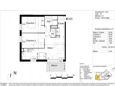 Annonce Location 3 pices Appartement Havre 76