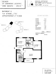 Louer Appartement 66 m2 Quimper