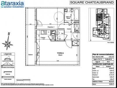 Louer Appartement 48 m2 Tours