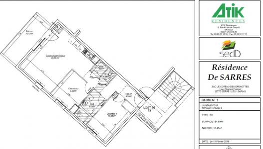 For rent Serre-les-sapins 3 rooms 64 m2 Doubs (25770) photo 1