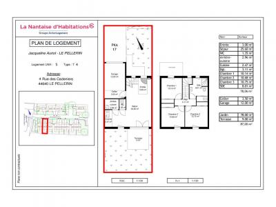 For rent Pellerin 4 rooms 78 m2 Loire atlantique (44640) photo 1