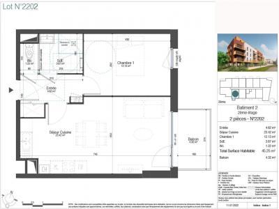 For rent Armentieres 2 rooms 45 m2 Nord (59280) photo 2