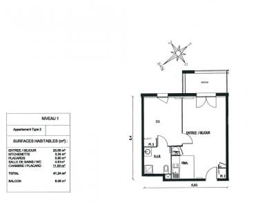 Annonce Vente 2 pices Appartement Saint-quentin 02