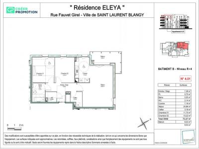Louer Appartement 72 m2 Saint-laurent-blangy