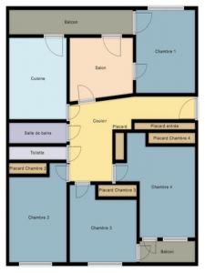 Louer Appartement Courbevoie 840 euros