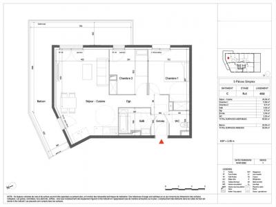 Louer Appartement 59 m2 Fleury-sur-orne